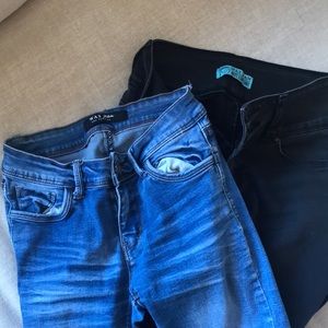 Black & blue jeans. WaxjeansLA